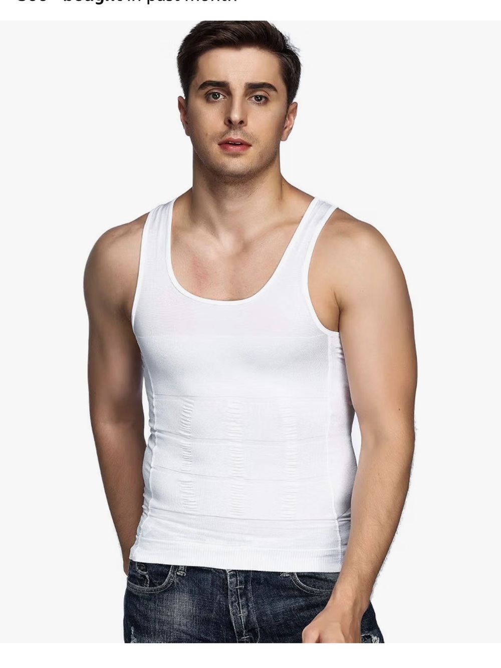 Men Compression Shirt 2 Pack Body Shaper Vest Tank Top
Nylon & Spandex,